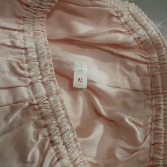 NWNT Wacoal Cozy Pajamas Sheer Peach  Set ILE SAINT LOUIS Crochet Cotton Medium - Picture 11 of 11